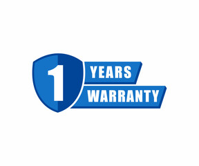 Sticker - 1 year warranty label stamp