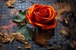 a beautiful puzzle: the fiery rose symbolizing love, resentment, and the thorns of jealousy. Generative AI