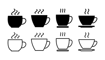 Wall Mural - Cup coffee icon vector. coffee cup icon. mug