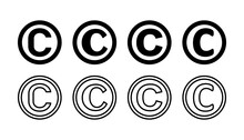Copyright Icon Vector. Copyright Symbol