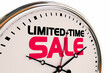 © iQoncept - Limited-Time Sale Clock Time Running Out to Save When You Buy 3d Illustration