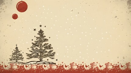 Wall Mural - vintage christmas background