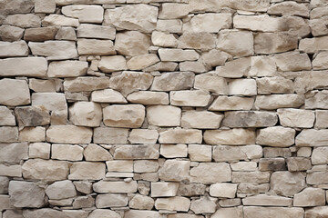 Canvas Print - Rough hewn stone block wall, exterior surface material texture