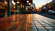 street at night HD 8K wallpaper Stock Photographic Image