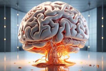 Aufkleber - Human brain, Medical concept.