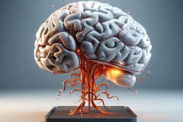 Aufkleber - Human brain, Medical concept.
