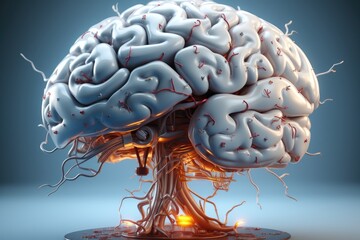 Aufkleber - Human brain, Medical concept.