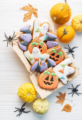 Wall Mural - Multicolored Halloween  homemade cookies