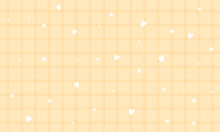 Vector Cute Yellow Gingham Plaid Checkered Pattern With Heart And Star Background Wallpaper