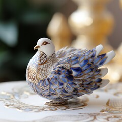 white dove on the black background  background generated by AI tool 