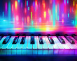 Hearthstone style colorful and cute piano keys