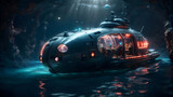 Fototapeta Sport - submarine in the ocean