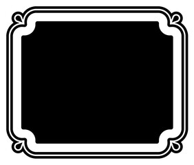 Wall Mural - vector border frame retro label. vintage wine label, certificate, sticker, book cover, chalkboard, r