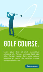 Wall Mural - great modern simple golf background design for any media