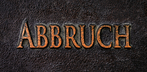 Wall Mural - Abbruch