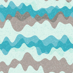 Wall Mural - Stylish wave fluid vector seamless pattern.