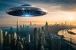 ufo over the city