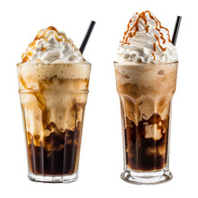 Root Beer Float, Transparent Background, Isolated Image, Generative AI
