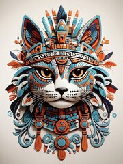 Wall Mural - the face of a cat
