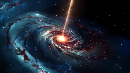 Wall Mural - Beautiful Spiral Galaxy in space - Cosmos - Concept Art 