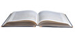 Open Book. Isolated on Transparent background.