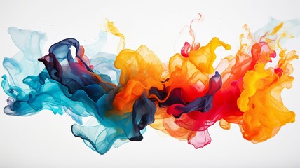 Fototapete - Abstract Watercolor Spill, Artistic Abstraction