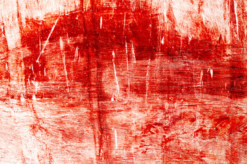 Wall Mural - Grunge scary red concrete. Red paint on concrete wall. Red blood on old wall for halloween concept.