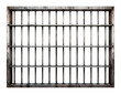 Prison Iron Bars Isolated on Transparent Background
