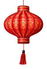 Wall Mural - Chinese Lantern Isolated on Transparent Background
