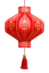 Wall Mural - Chinese Lantern Isolated on Transparent Background
