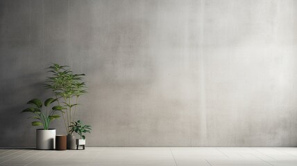 Fototapete - An industrial concrete wall with a minimalist aesthetic for product showcasing
