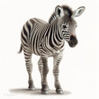 baby zebra by Generative AI
