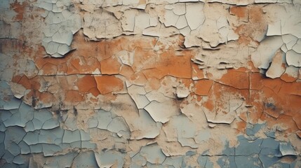 Wall Mural - cracked paint on old walls