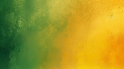 Canvas Print - A vibrant yellow and green background with a sleek black border created with Generative AI technology