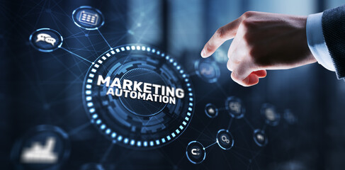 Wall Mural - marketing strategy. marketing automation. planning strategy concept