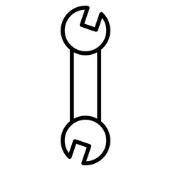 Canvas Print - Outline Spanner icon