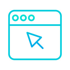 Sticker - Outline gradient Website icon