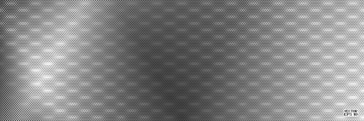 Poster - Abstract Black and White Pattern with Wave. Aquamarine Spotted Dotted Texture. Vector. 3D Illustration