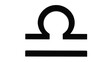 © Artem - Black zodiac symbol of Libra isolated on transparent and white background. Horoscope concept. 3D render
