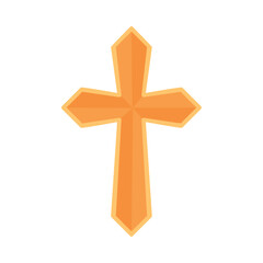 Poster - catholic cross shiny