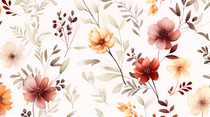 Hand drawn cartoon flower texture illustration background material
