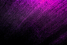 Black Dark Purple Pink Shiny Glitter Abstract Background With Space. Twinkling Glow Stars Effect. Like Outer Space, Night Sky, Universe. Rusty, Rough Surface, Grain.