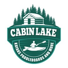 Kayak, Paddleboard And Cabin Rent Logo Design