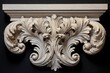 close-up of a corinthian columns capital, decorated with acanthus leaves
