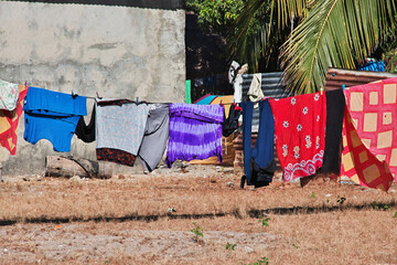 Poster - Small village on Carabane island in Casamance river, Ziguinchor Region, Senegal, West Africa