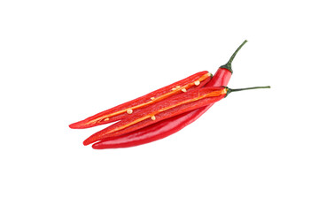 Wall Mural - PNG, hot chili pepper fruit, isolated on white background.