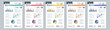 © alexdndz - DIN A3 business brand manual templates set. Company identity brochure page with infographic financial data. Marketing research, and commercial offer. Vector layout design for poster, cover, brochure