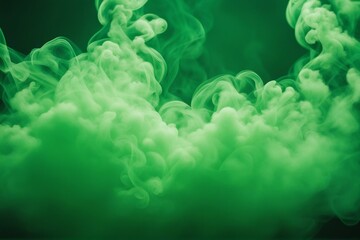 Poster - green smoke clouds