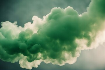 Wall Mural - green smoke clouds