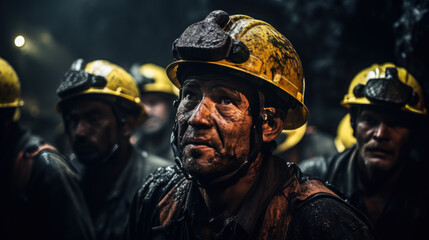 Poster - Workers stuck in mine are worried